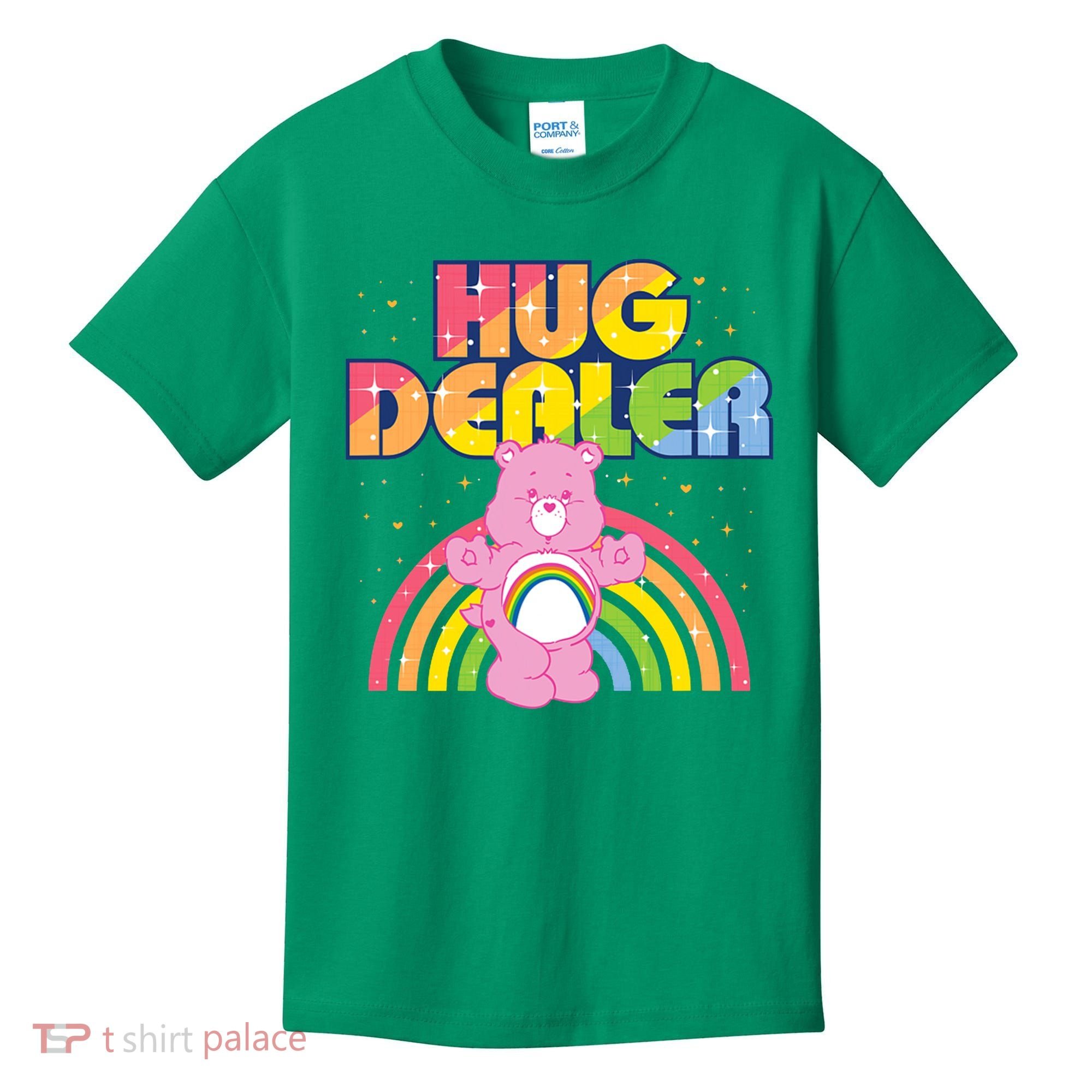 Hug Dealer Teddy Bear Rainbow Kids T-Shirt