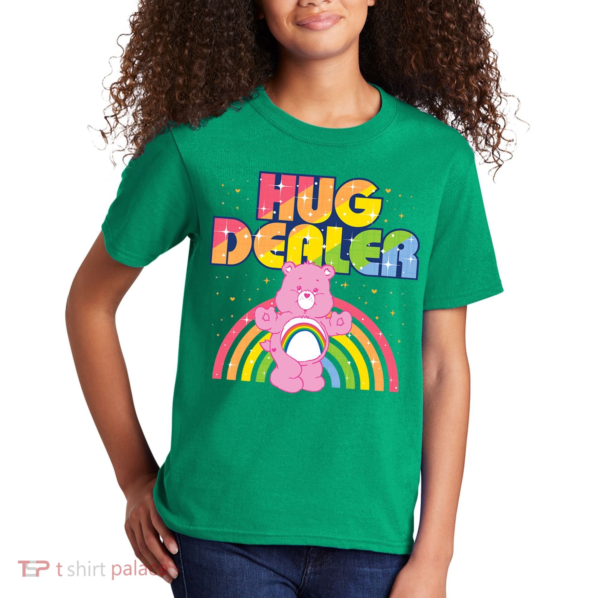 Hug Dealer Teddy Bear Rainbow Kids T-Shirt
