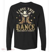 How Does This Dance Start Line Dancer Country Comfort Colors Heavyweight Long Sleeve T-Shirt thumb 0