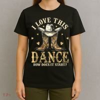 How Does This Dance Start Line Dancer Country T-Shirt thumb 4