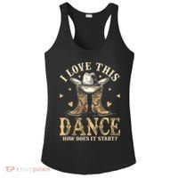 How Does This Dance Start Line Dancer Country Ladies PosiCharge Competitor Racerback Tank thumb 0