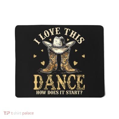 How Does This Dance Start Line Dancer Country Mousepad