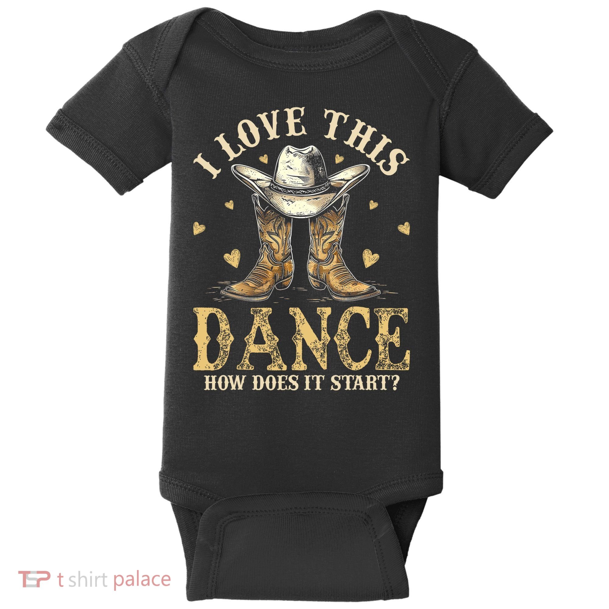How Does This Dance Start Line Dancer Country Baby Bodysuit
