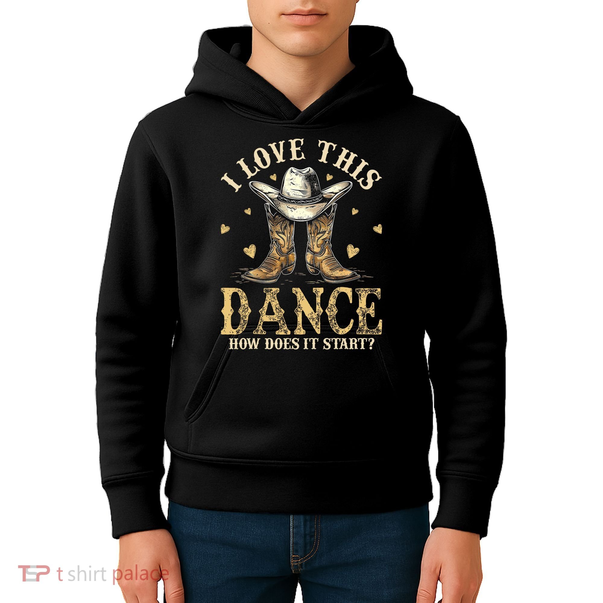 How Does This Dance Start Line Dancer Country Kids Hoodie