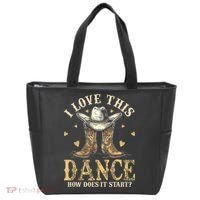 How Does This Dance Start Line Dancer Country Tote Bag thumb 0