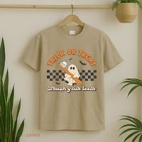 Halloween Dentist Trick Or Treat Brush Your Teeth Dental Assistance Hygienist T-Shirt thumb 2
