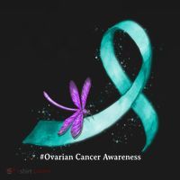 Hippie Dragonfly Teal Ribbon Ovarian Cancer Awareness Cute Gift Women's Hoodie thumb 2