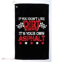 Hilarious Dirt Track Racing Pun Race Car Asphalt Joke Golf Towel thumb 0