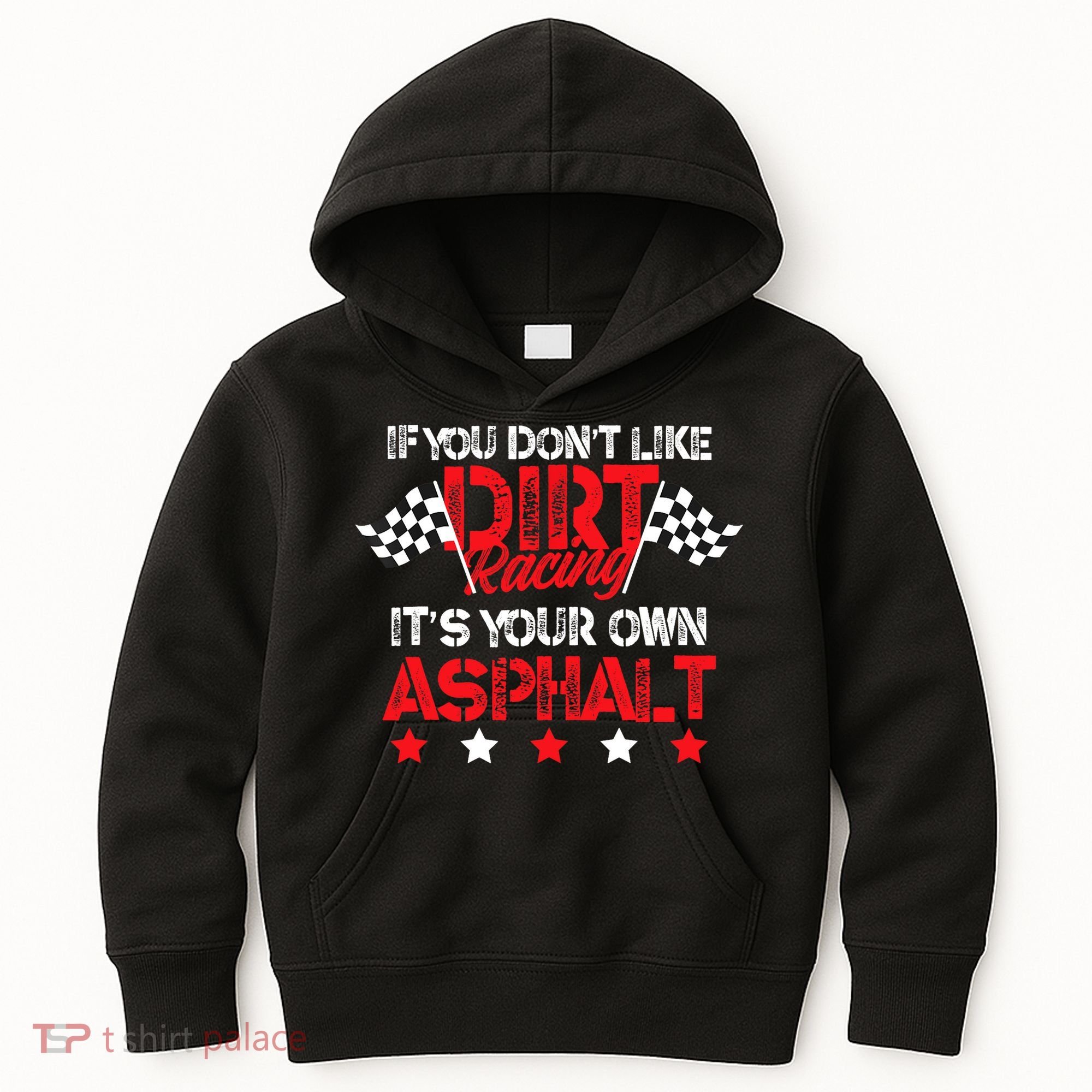 Hilarious Dirt Track Racing Pun Race Car Asphalt Joke Kids Hoodie