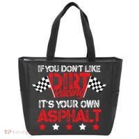 Hilarious Dirt Track Racing Pun Race Car Asphalt Joke Tote Bag thumb 0