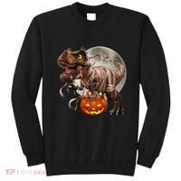 Halloween Dinosaur T Rex Pumpkin Sweatshirt thumb 0