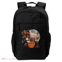 Halloween Dinosaur T Rex Pumpkin Backpack thumb 0