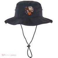 Halloween Dinosaur T Rex Pumpkin Bucket Hat thumb 0