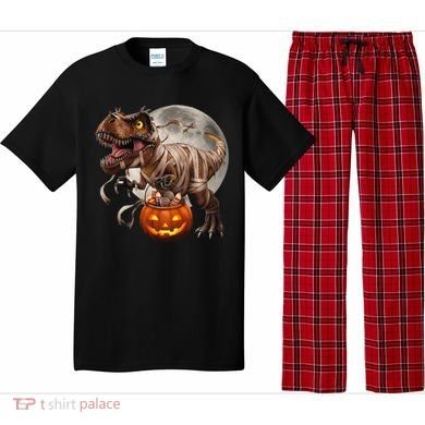 Halloween Dinosaur T Rex Pumpkin Pajama Set