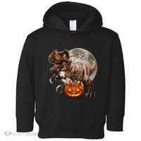 Halloween Dinosaur T Rex Pumpkin Toddler Hoodie thumb 0