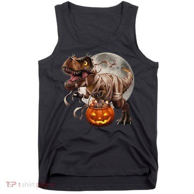 Halloween Dinosaur T Rex Pumpkin Tank Top