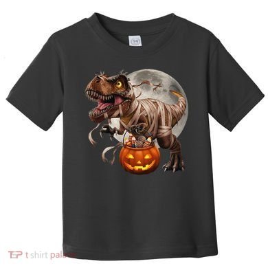 Halloween Dinosaur T Rex Pumpkin Toddler T-Shirt