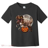 Halloween Dinosaur T Rex Pumpkin Toddler T-Shirt thumb 0
