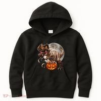 Halloween Dinosaur T Rex Pumpkin Kids Hoodie thumb 0