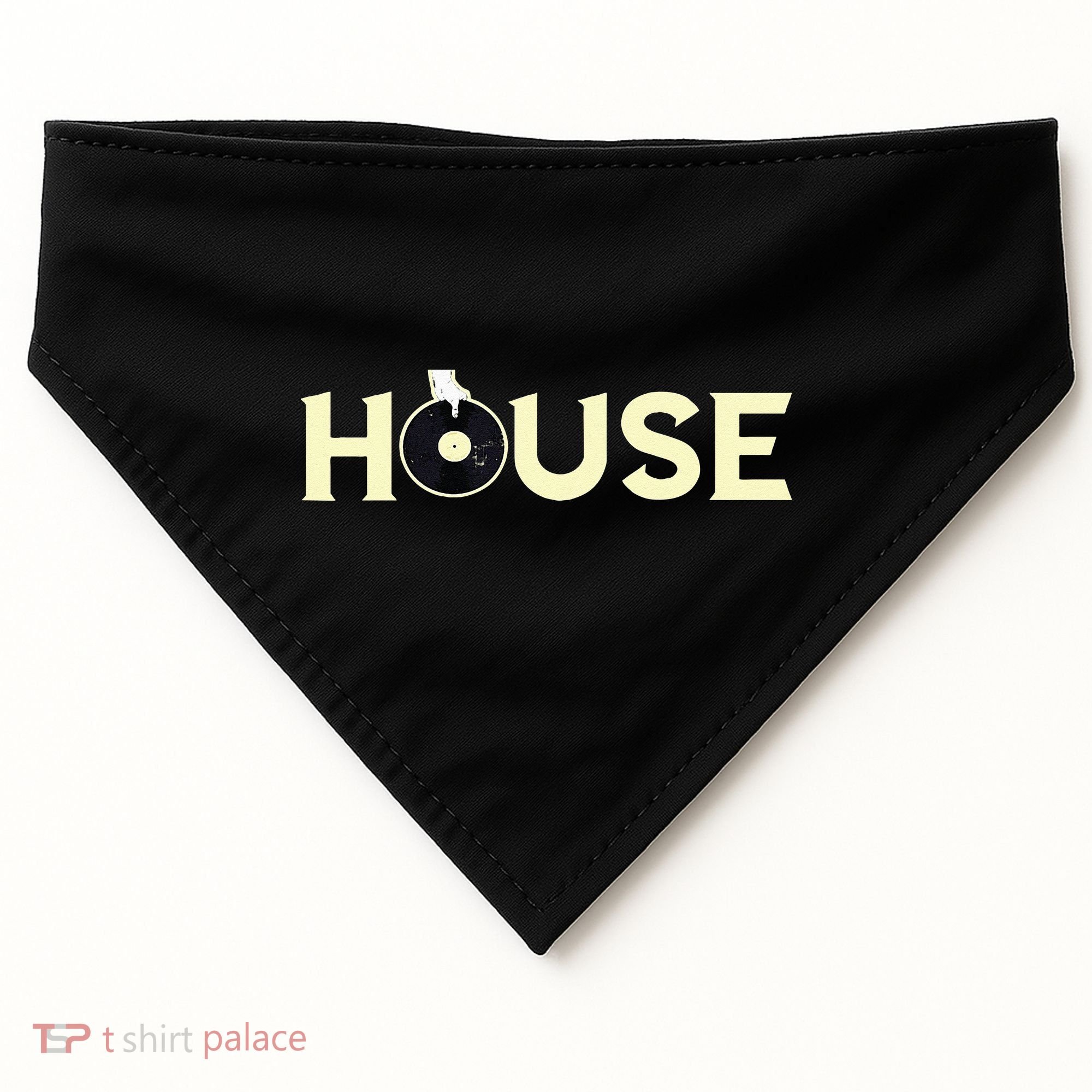 House DJ Turntable Techno EDM Dance Music Discjockey USA-Made Doggie Bandana