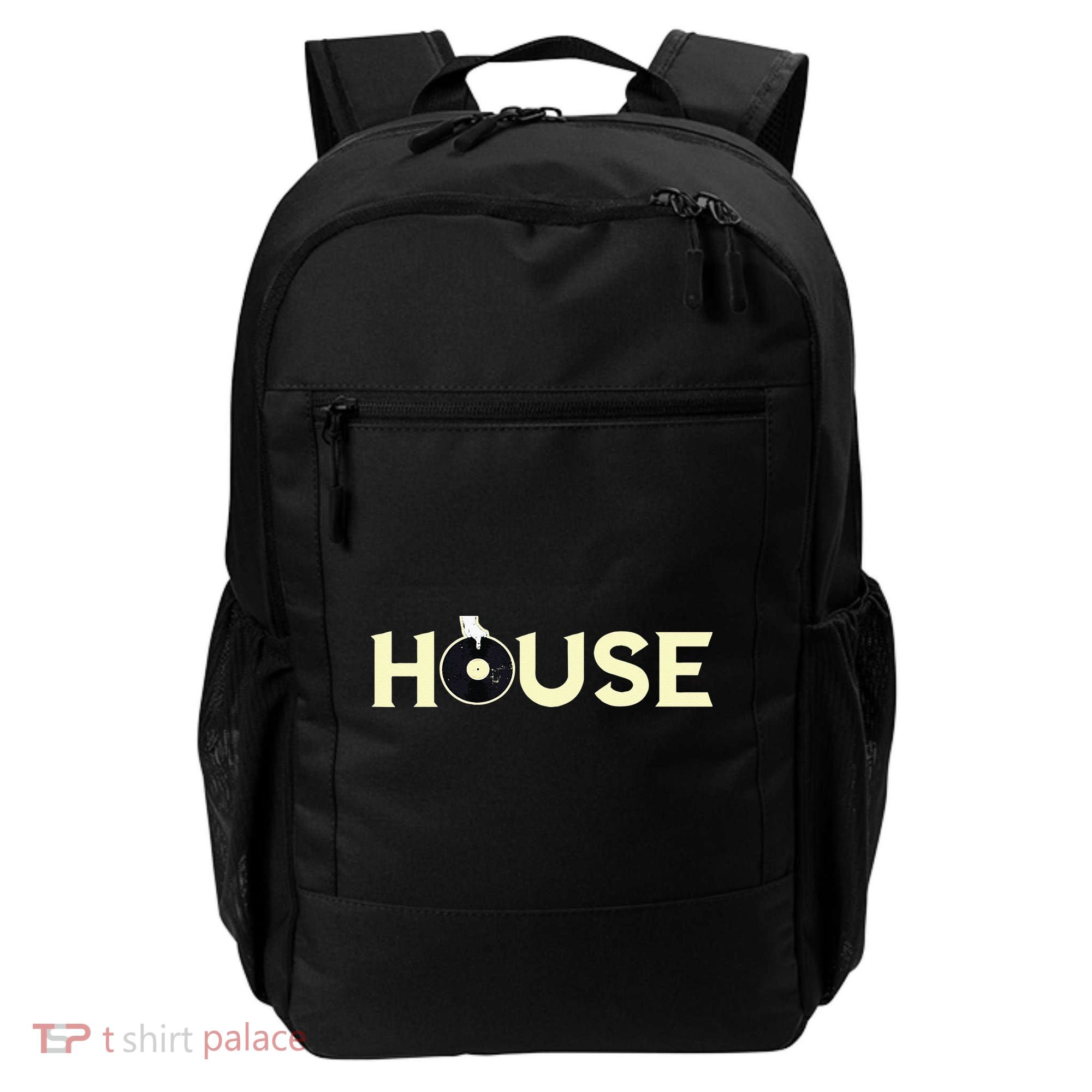 House DJ Turntable Techno EDM Dance Music Discjockey Backpack