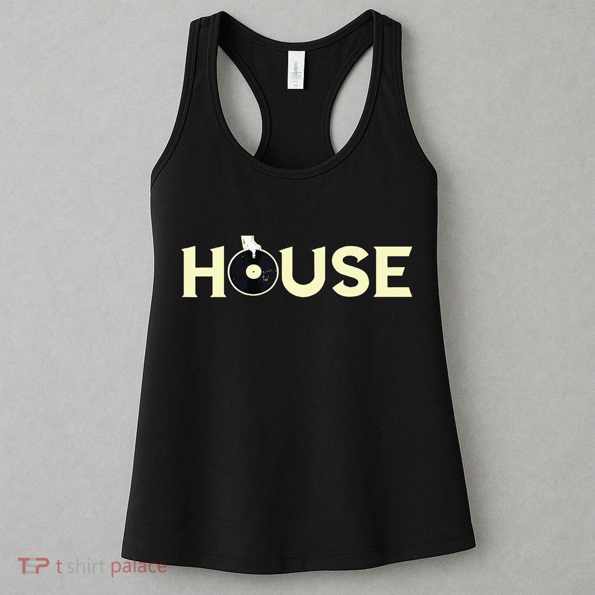 House DJ Turntable Techno EDM Dance Music Discjockey Women's Tank Top