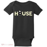 House DJ Turntable Techno EDM Dance Music Discjockey Baby Bodysuit thumb 0
