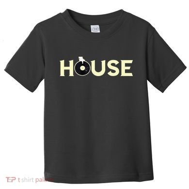 House DJ Turntable Techno EDM Dance Music Discjockey Toddler T-Shirt