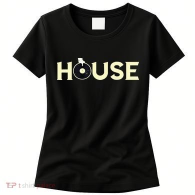House DJ Turntable Techno EDM Dance Music Discjockey Women's T-Shirt