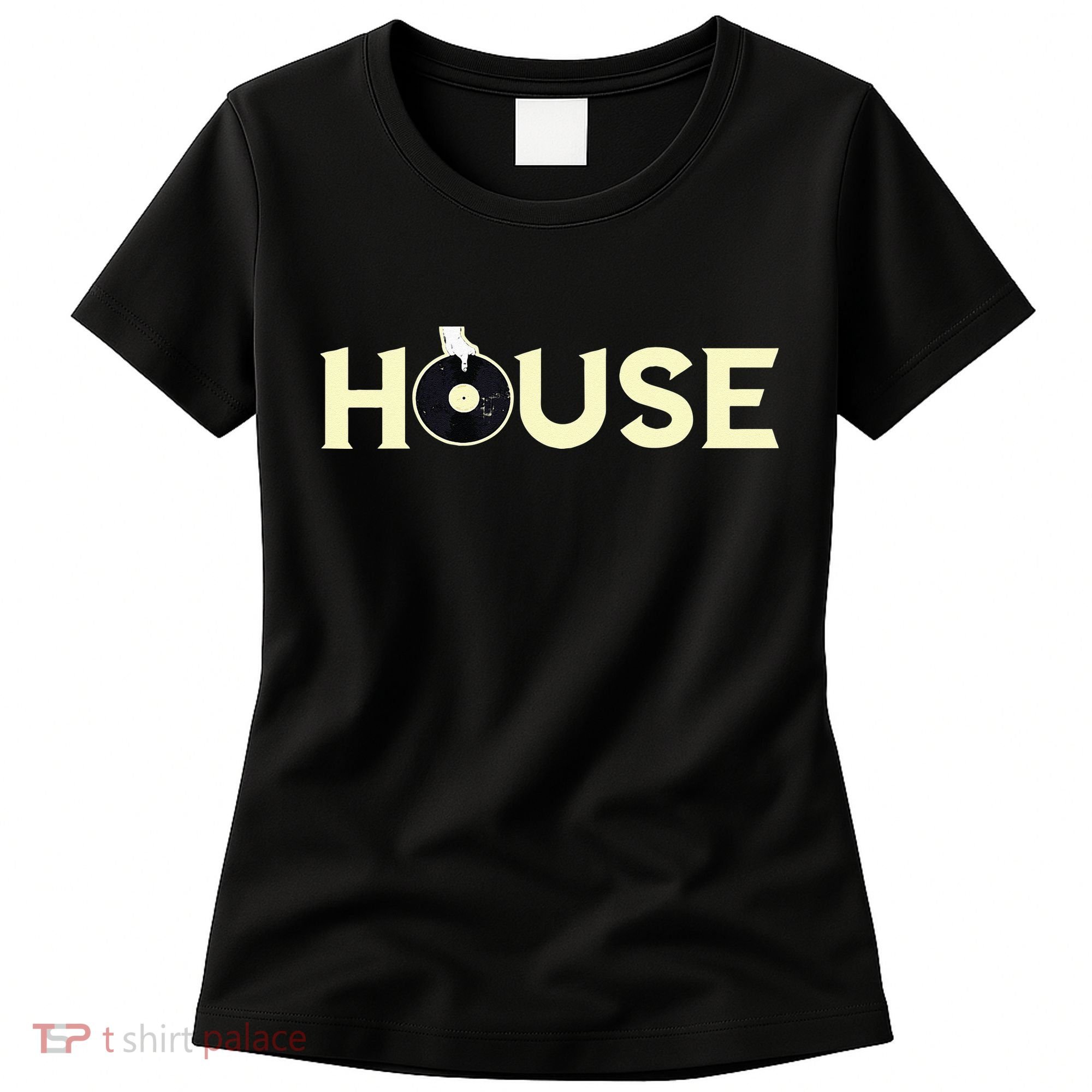 House DJ Turntable Techno EDM Dance Music Discjockey Women's T-Shirt