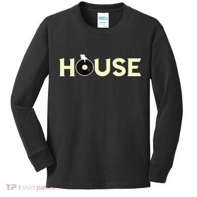 House DJ Turntable Techno EDM Dance Music Discjockey Kids Long Sleeve Shirt