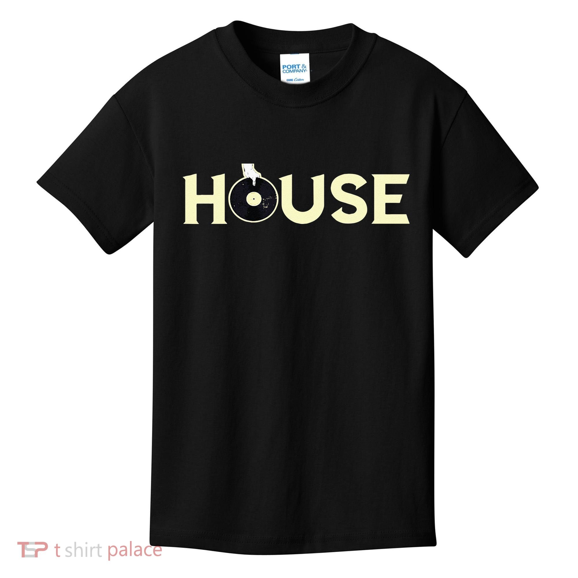House DJ Turntable Techno EDM Dance Music Discjockey Kids T-Shirt