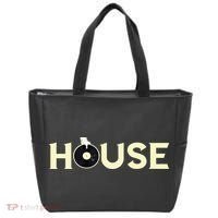 House DJ Turntable Techno EDM Dance Music Discjockey Tote Bag thumb 0