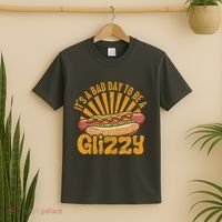 Hot Dog Vintage Funny Saying It’S A Bad Day To Be A Glizzy T-Shirt thumb 2