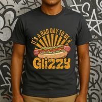 Hot Dog Vintage Funny Saying It’S A Bad Day To Be A Glizzy T-Shirt thumb 3