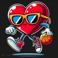 Heart Dunking Valentines Day For Basketball Lovers Gift Women's Hoodie thumb 2