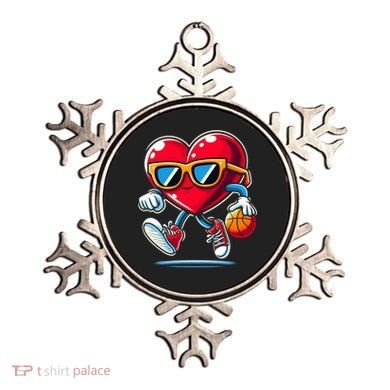 Heart Dunking Valentines Day For Basketball Lovers Gift Ornament