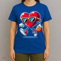 Heart Dunking Valentines Day For Basketball Lovers Gift T-Shirt thumb 4