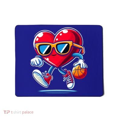 Heart Dunking Valentines Day For Basketball Lovers Gift Mousepad