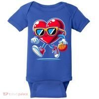 Heart Dunking Valentines Day For Basketball Lovers Gift Baby Bodysuit thumb 0