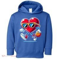 Heart Dunking Valentines Day For Basketball Lovers Gift Toddler Hoodie thumb 0