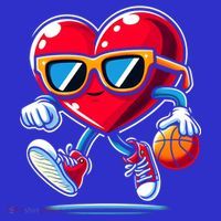 Heart Dunking Valentines Day For Basketball Lovers Gift Toddler T-Shirt thumb 4