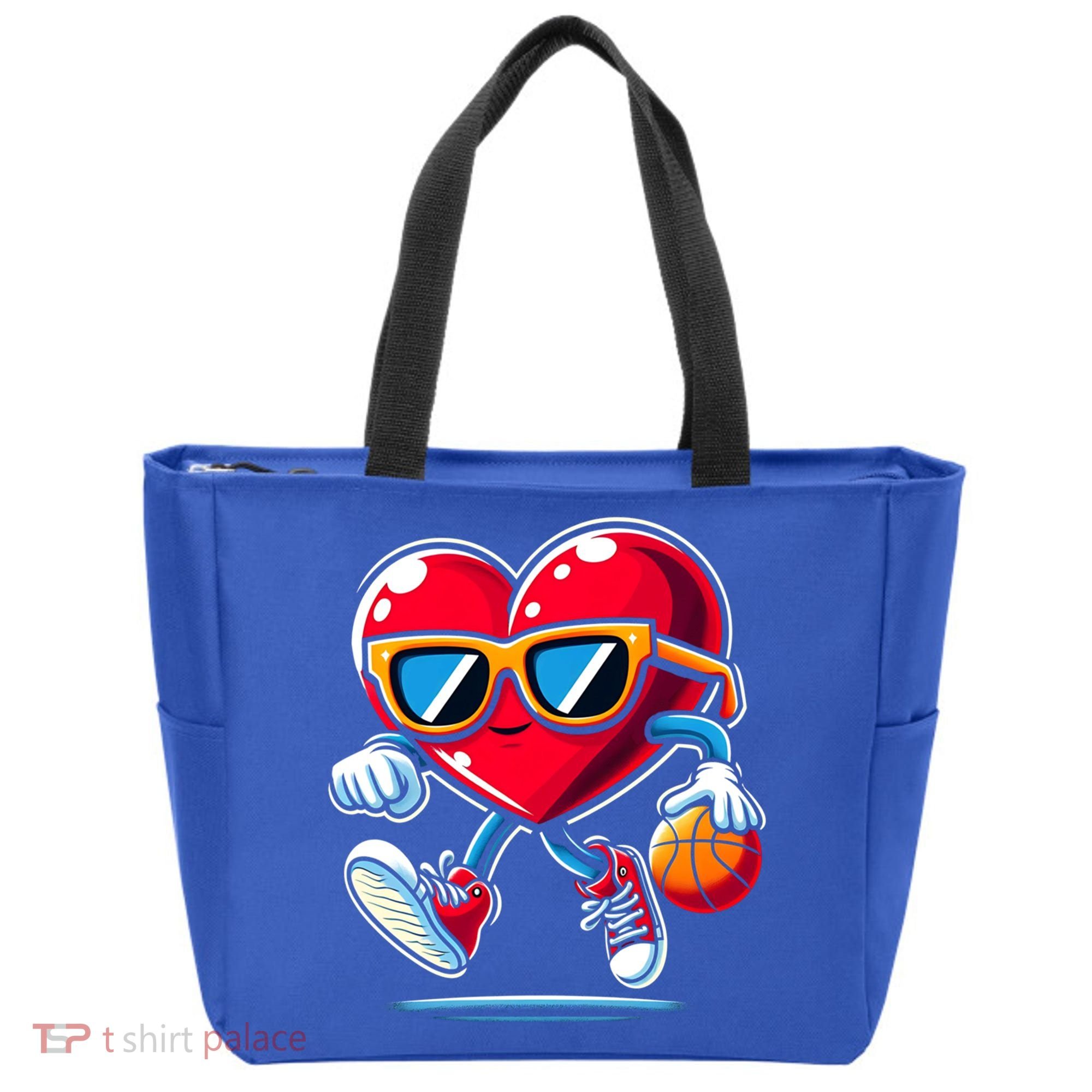 Heart Dunking Valentines Day For Basketball Lovers Gift Tote Bag