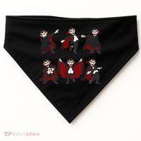 Halloween Dancing Vampire Dance Challenge USA-Made Doggie Bandana thumb 0
