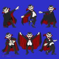 Halloween Dancing Vampire Dance Challenge Kids Sweatshirt thumb 2