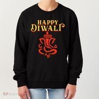 Happy Diwali With Lord Ganesha Women's Sweatshirt thumb 0
