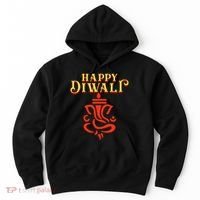 Happy Diwali With Lord Ganesha Hoodie thumb 0