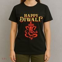 Happy Diwali With Lord Ganesha T-Shirt thumb 4