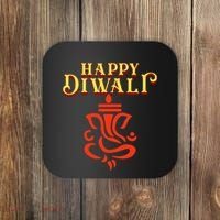 Happy Diwali With Lord Ganesha Coaster thumb 0