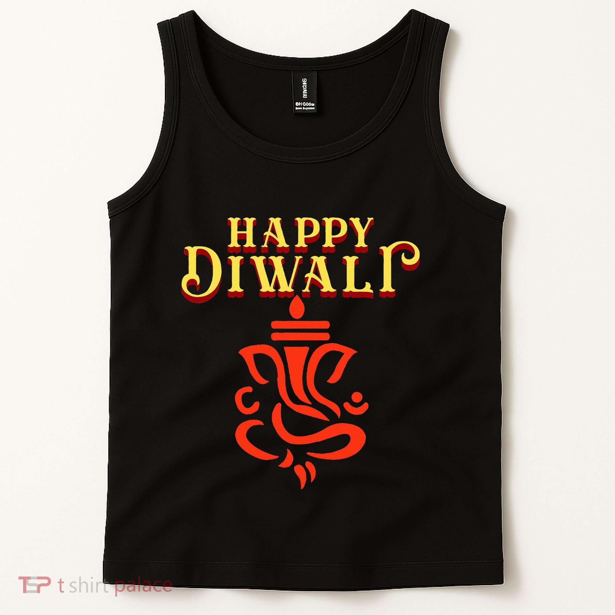 Happy Diwali With Lord Ganesha Tank Top